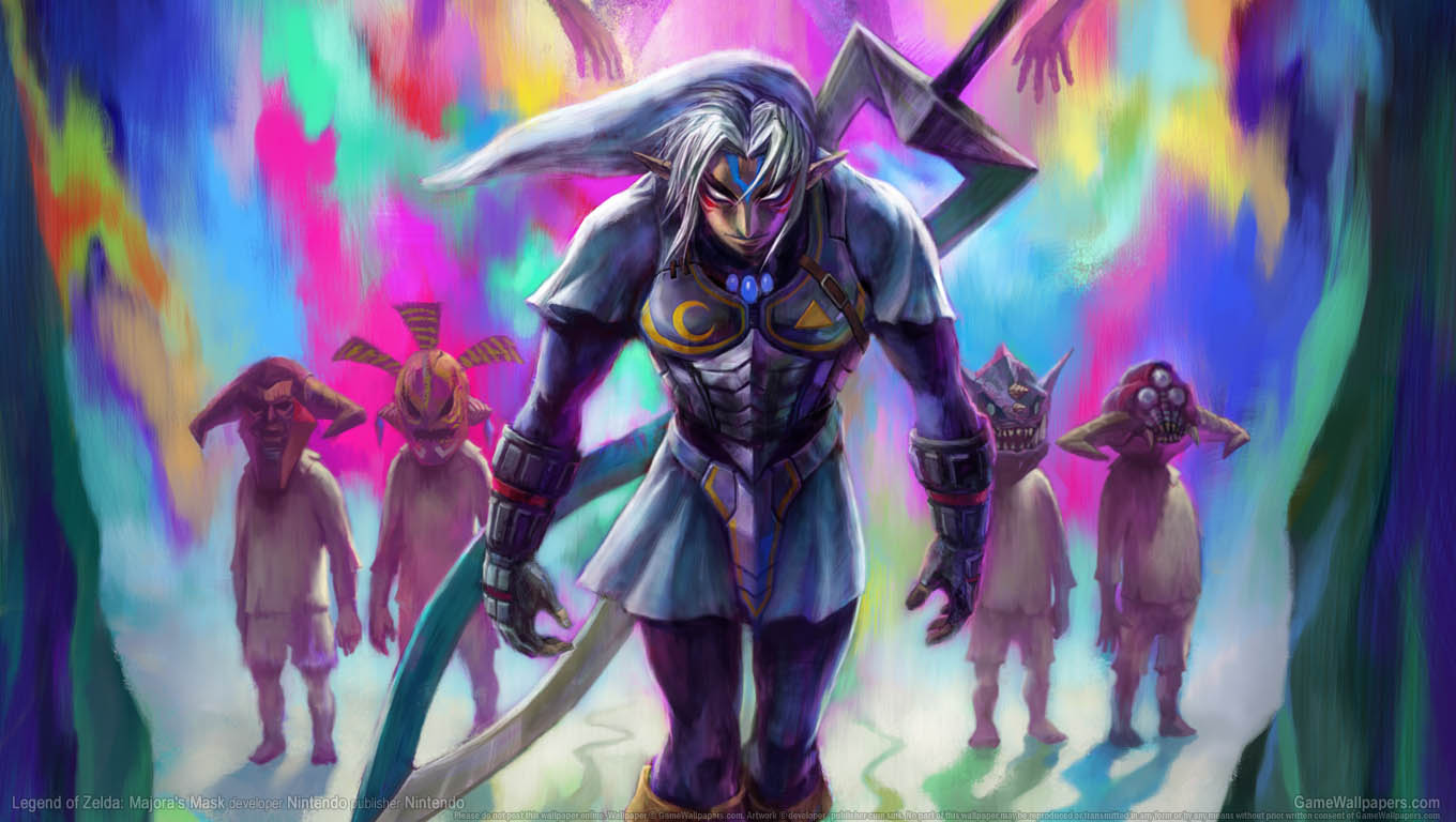 Legend of Zelda: Majora's Mask achtergrond 02 1360x768