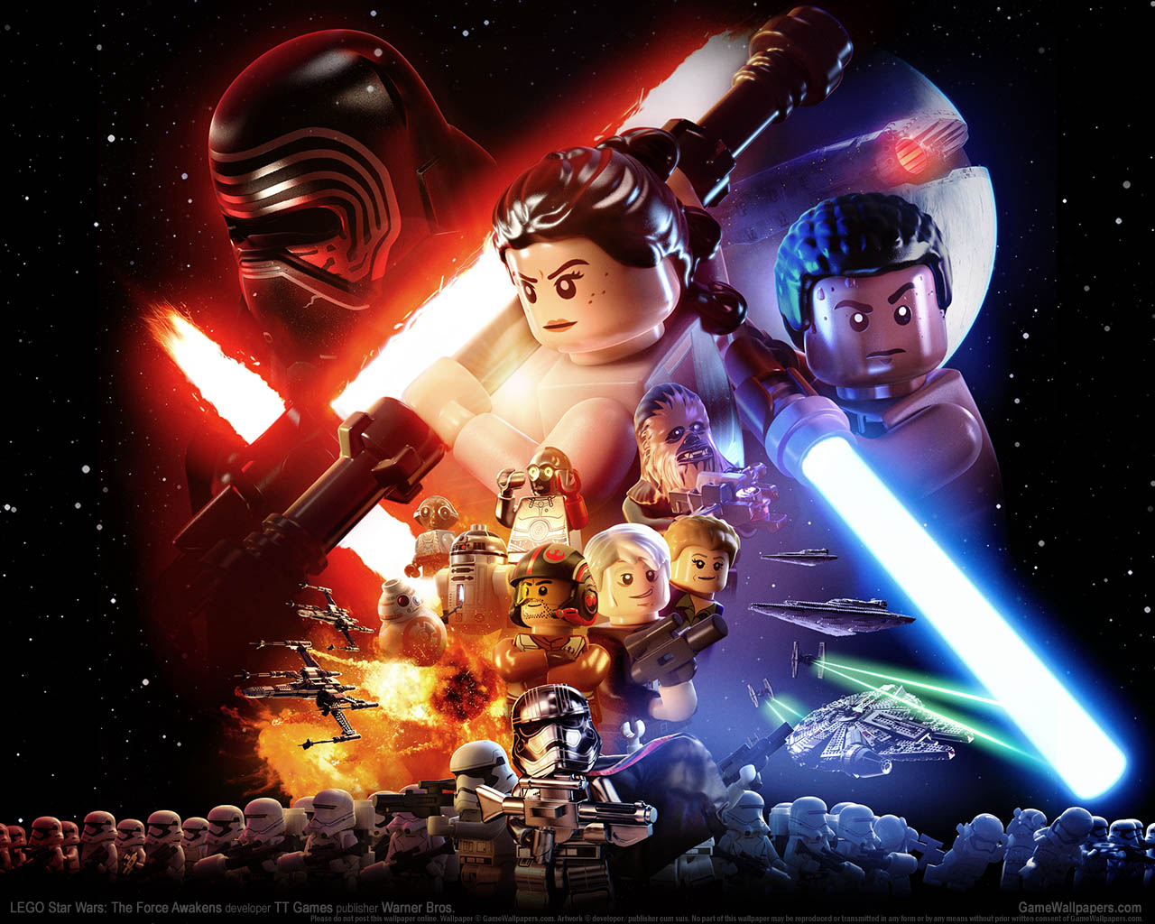 LEGO Star Wars%253A The Force Awakens achtergrond 01 1280x1024