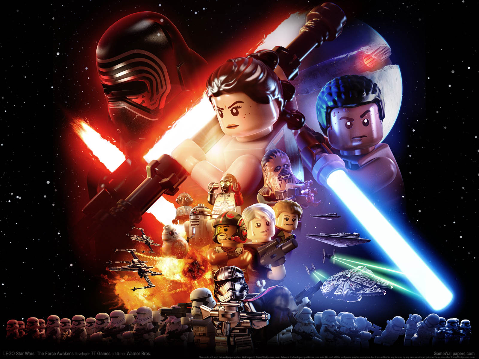 LEGO Star Wars%3A The Force Awakens achtergrond 01 1600x1200