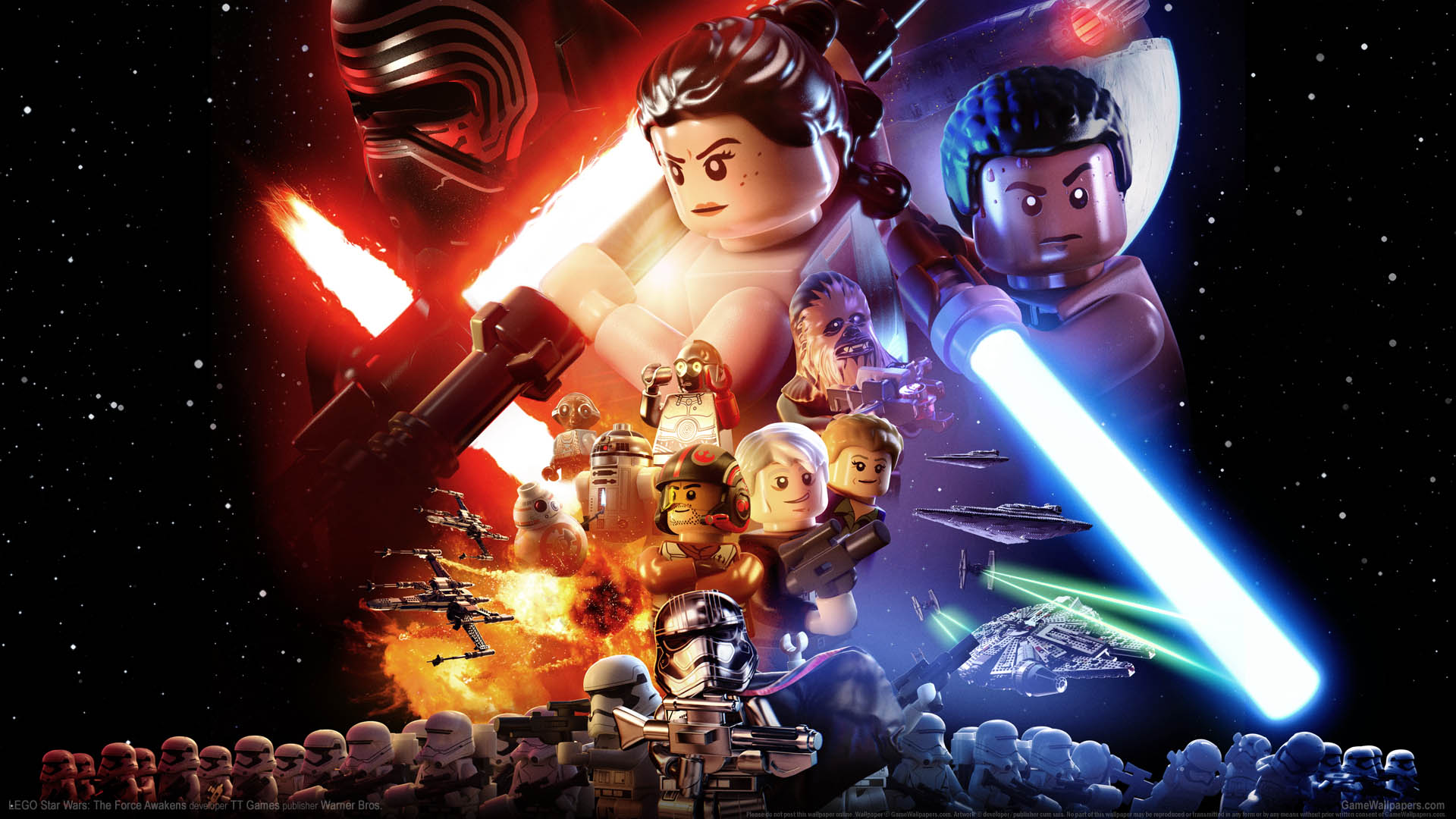 LEGO Star Wars: The Force Awakens fond d'cran 01 1920x1080