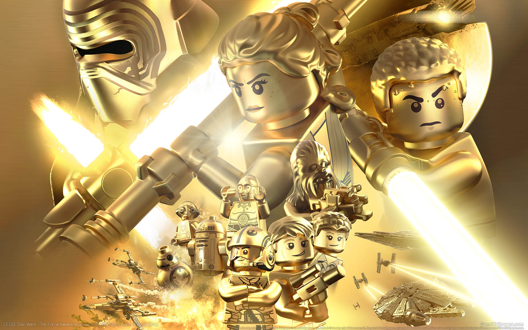 LEGO Star Wars: The Force Awakens wallpaper 02 1680x1050