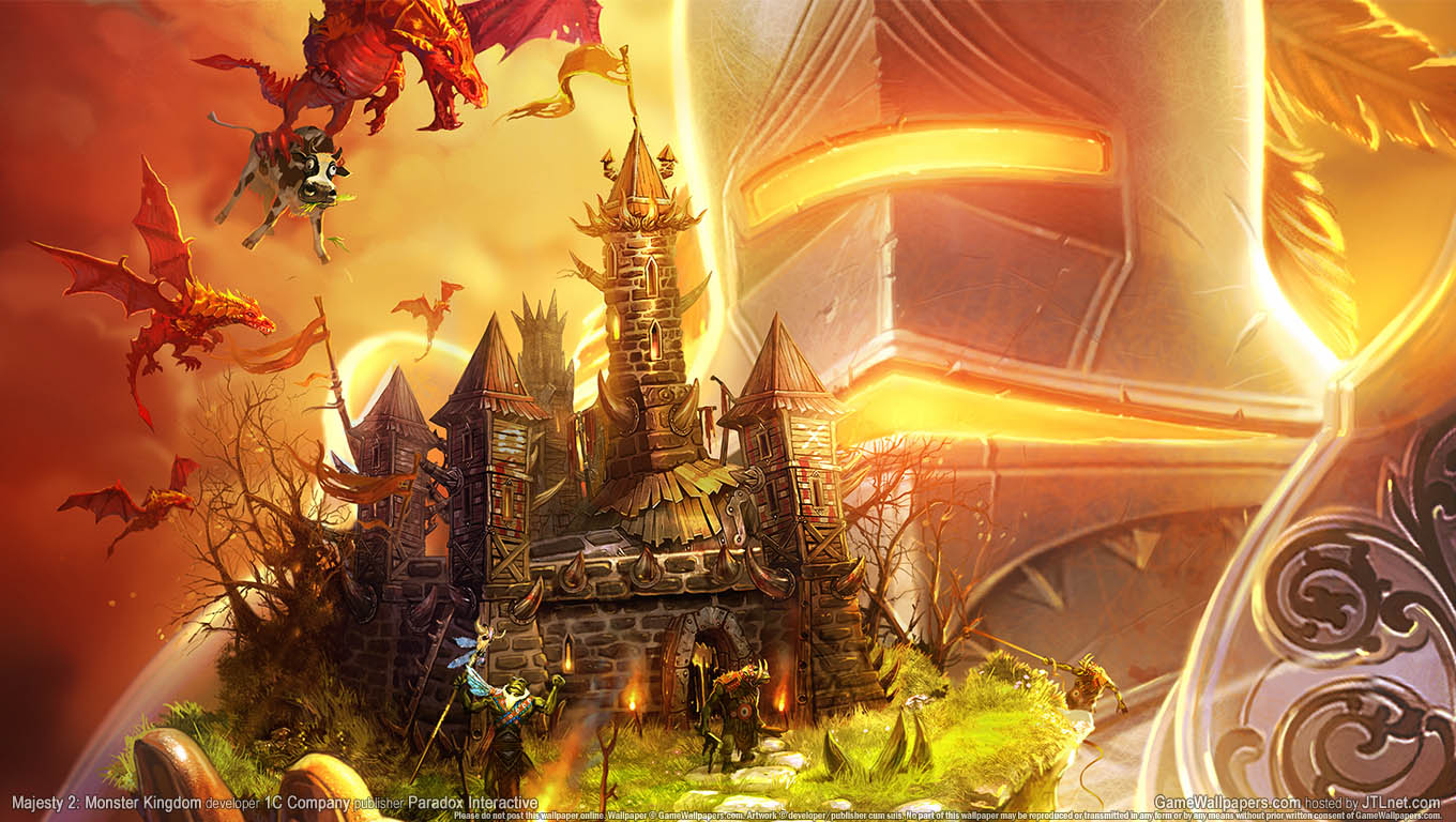 Majesty 2: Monster Kingdom achtergrond 01 1360x768