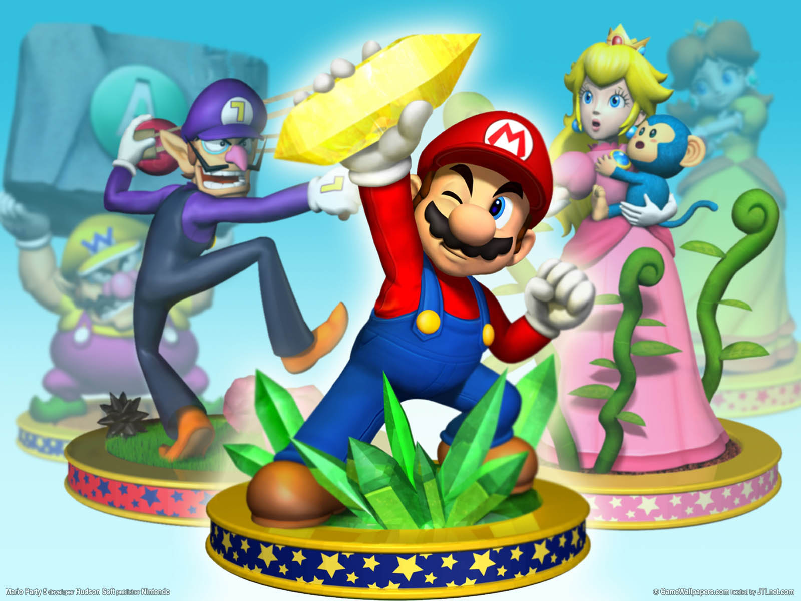 Mario Party 5 achtergrond 01 1600x1200