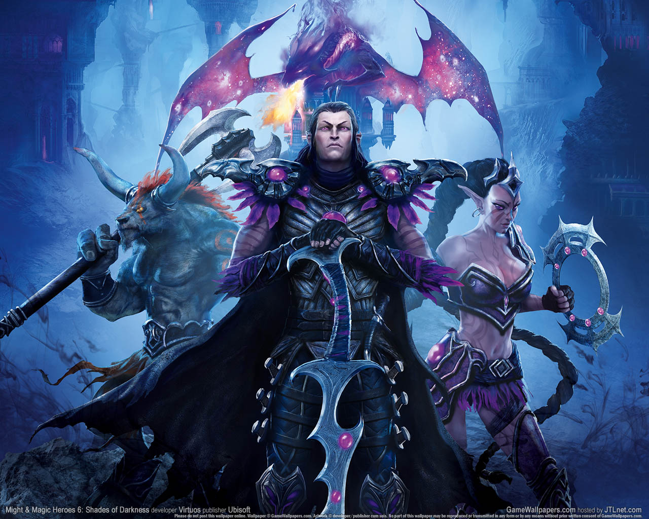 Might %26 Magic Heroes 6%3A Shades of Darkness achtergrond 01 1280x1024