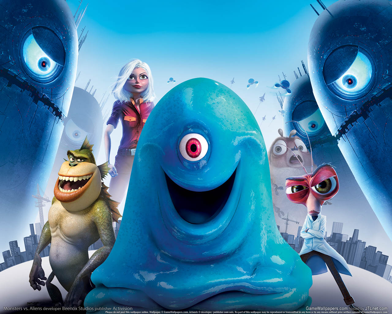 Monsters vs. Aliens Hintergrundbild 01 1280x1024