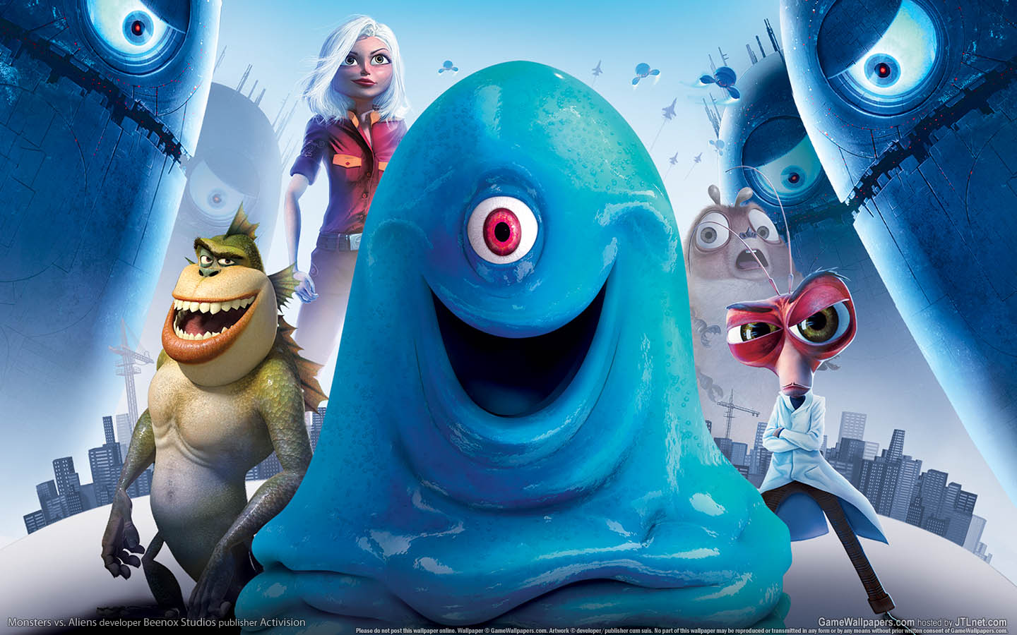 Monsters vs. Aliens Hintergrundbild 01 1440x900