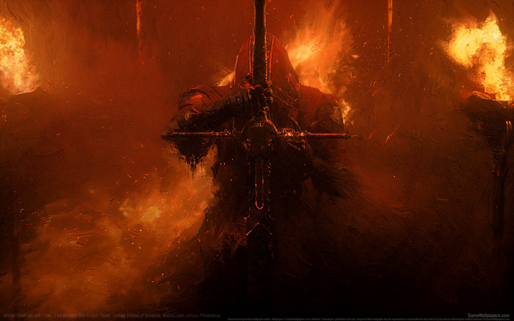 Mortal Shell fan art Hintergrundbild 01 1680x1050
