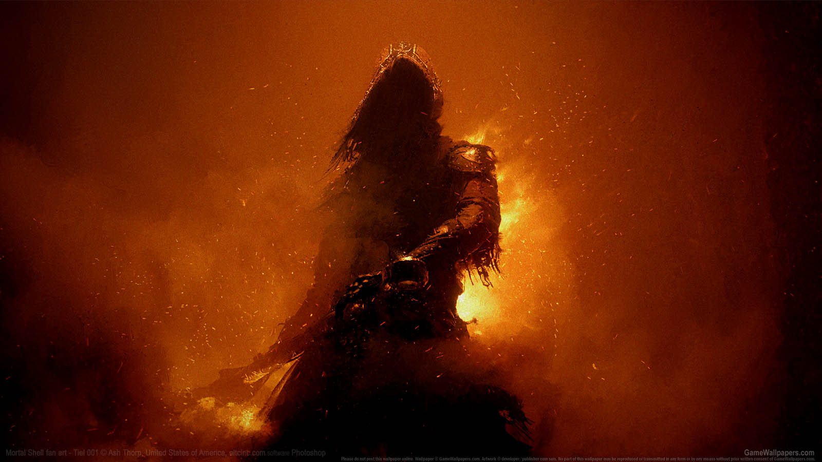 Mortal Shell fan art Hintergrundbild 02 1600x900