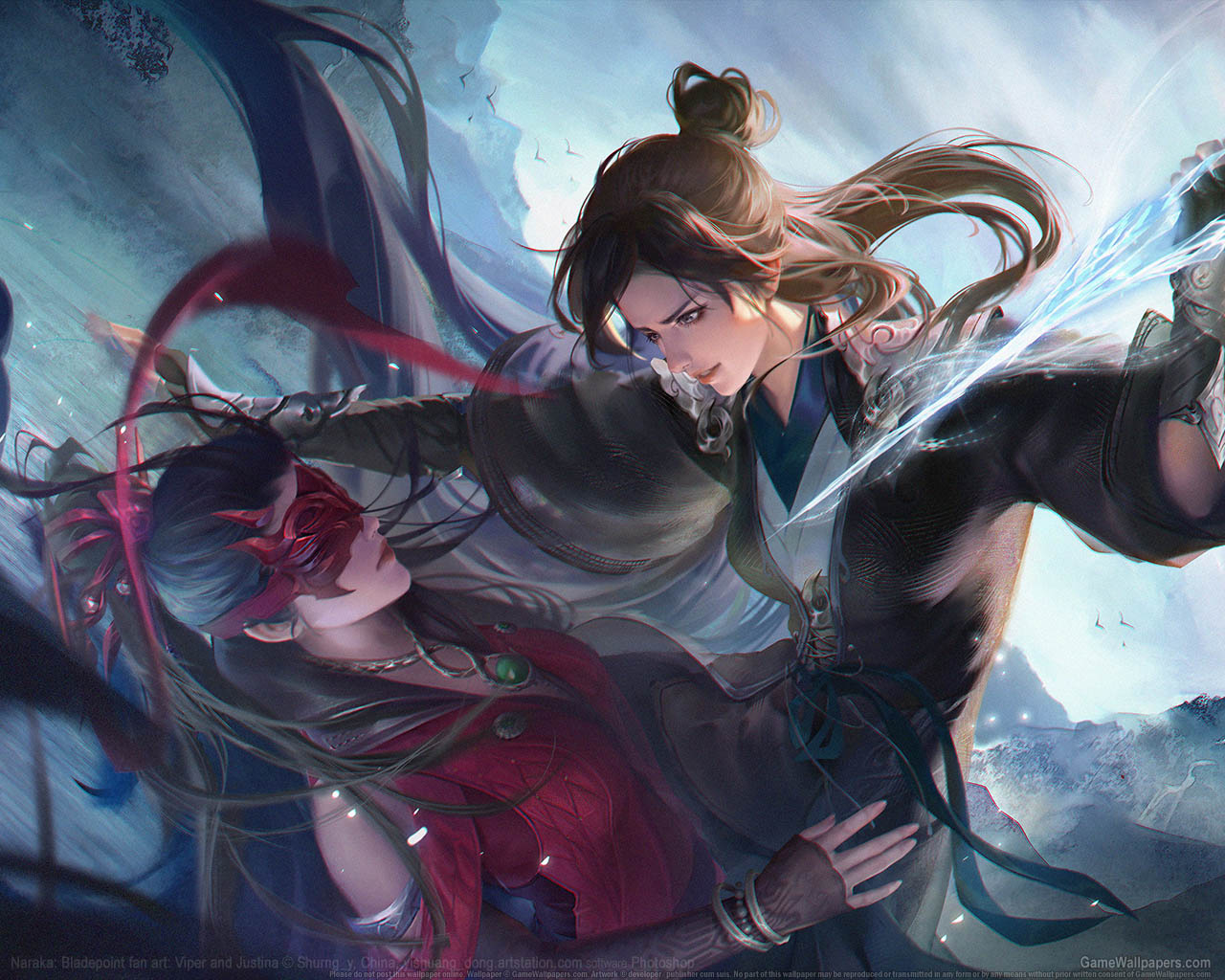 Naraka: Bladepoint fan art Hintergrundbild 02 1280x1024