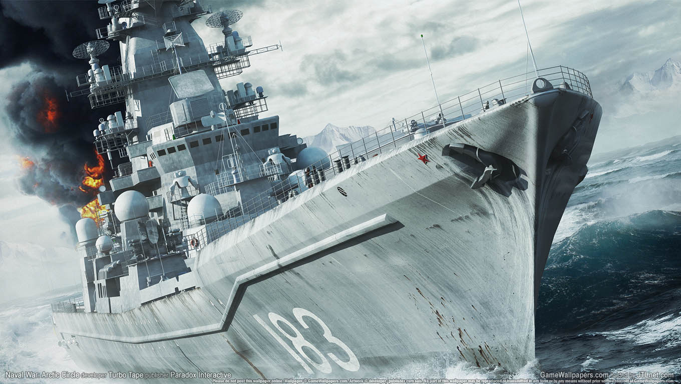 Naval War: Arctic Circle fond d'cran 01 1360x768