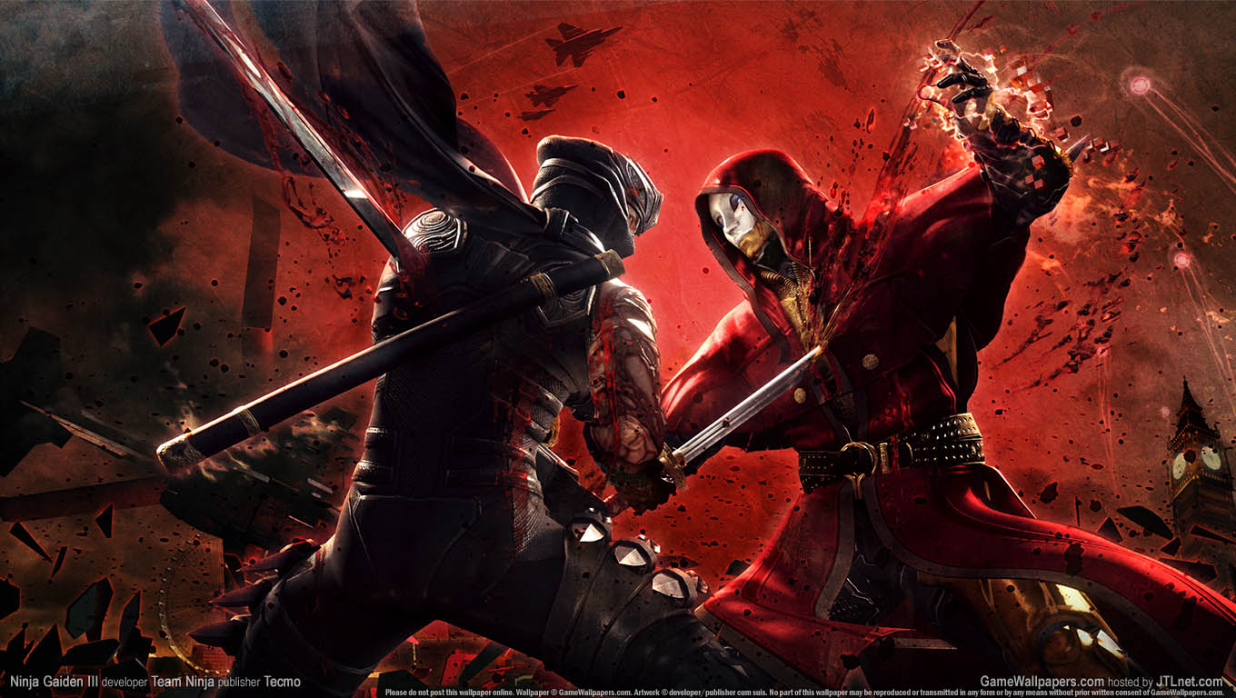 Ninja Gaiden 3 achtergrond 02 1360x768