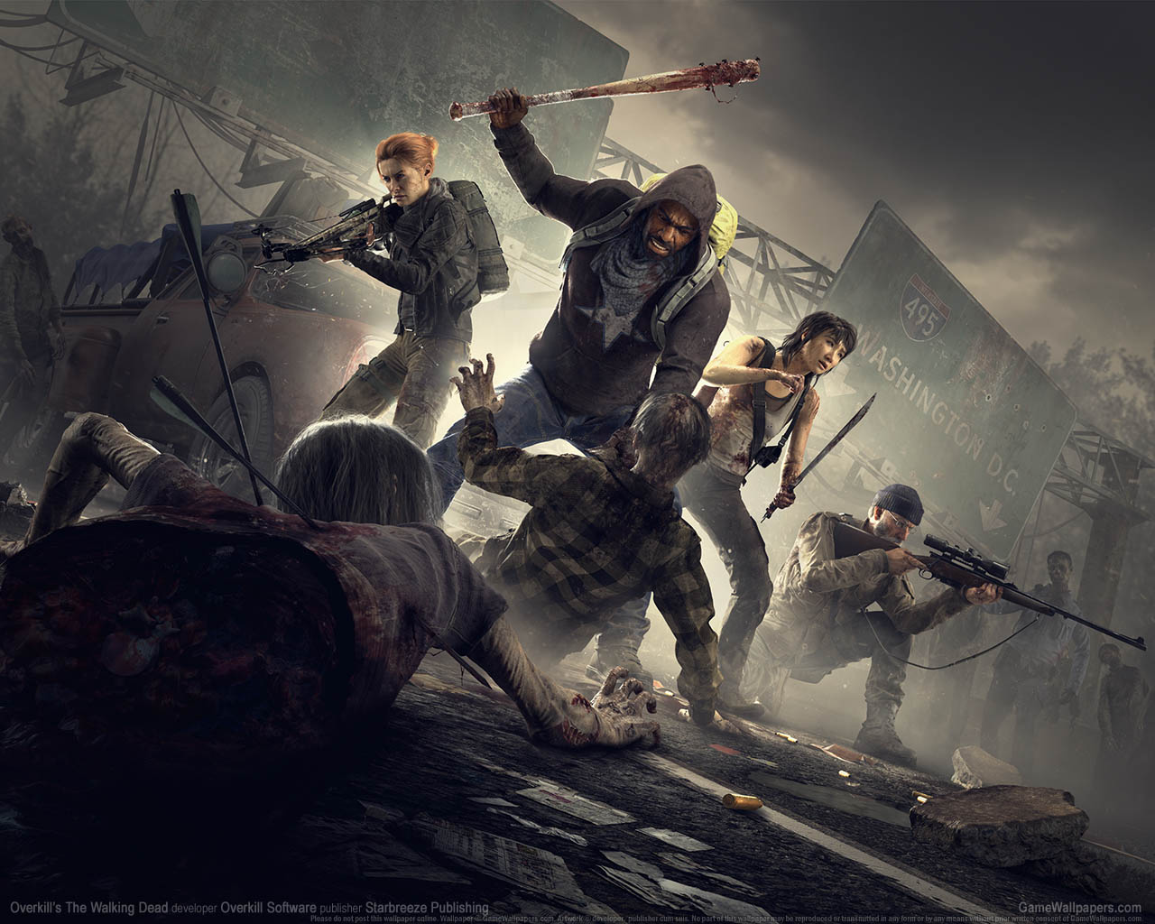 Overkill's The Walking Dead achtergrond 01 1280x1024