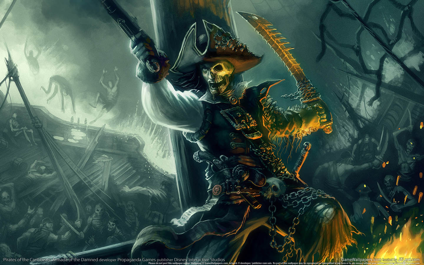 Pirates of the Caribbean: Armada of the Damned achtergrond 01 1440x900