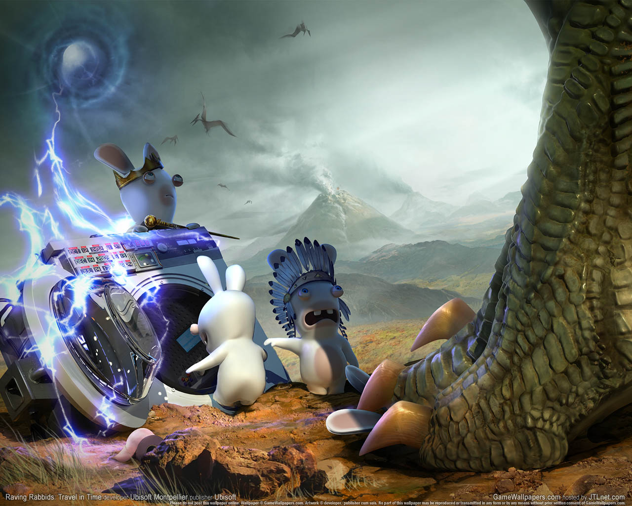 Raving Rabbids: Travel in Timeνmmer=01 achtergrond  1280x1024