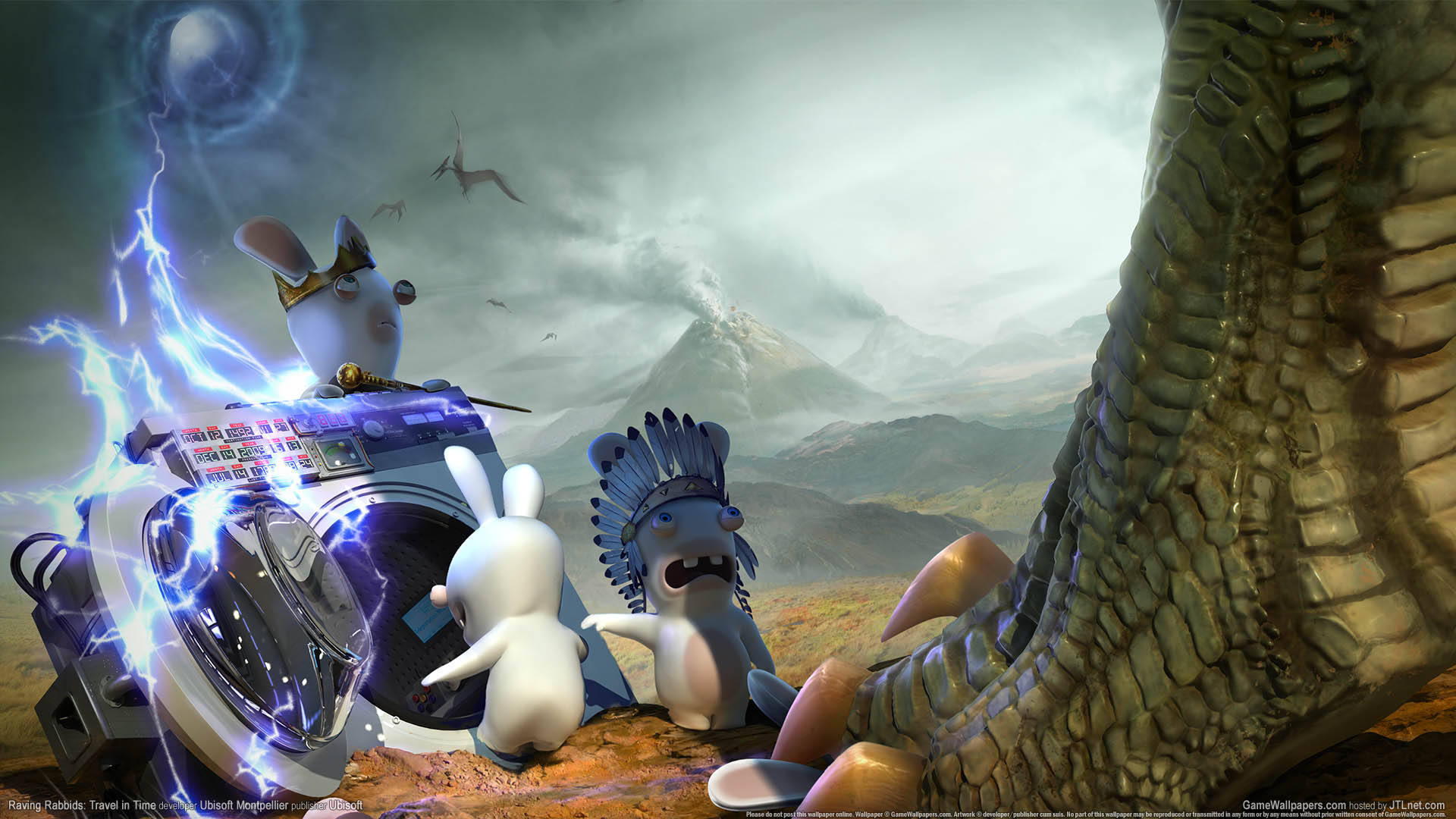 Raving Rabbids: Travel in Time achtergrond 01 1920x1080