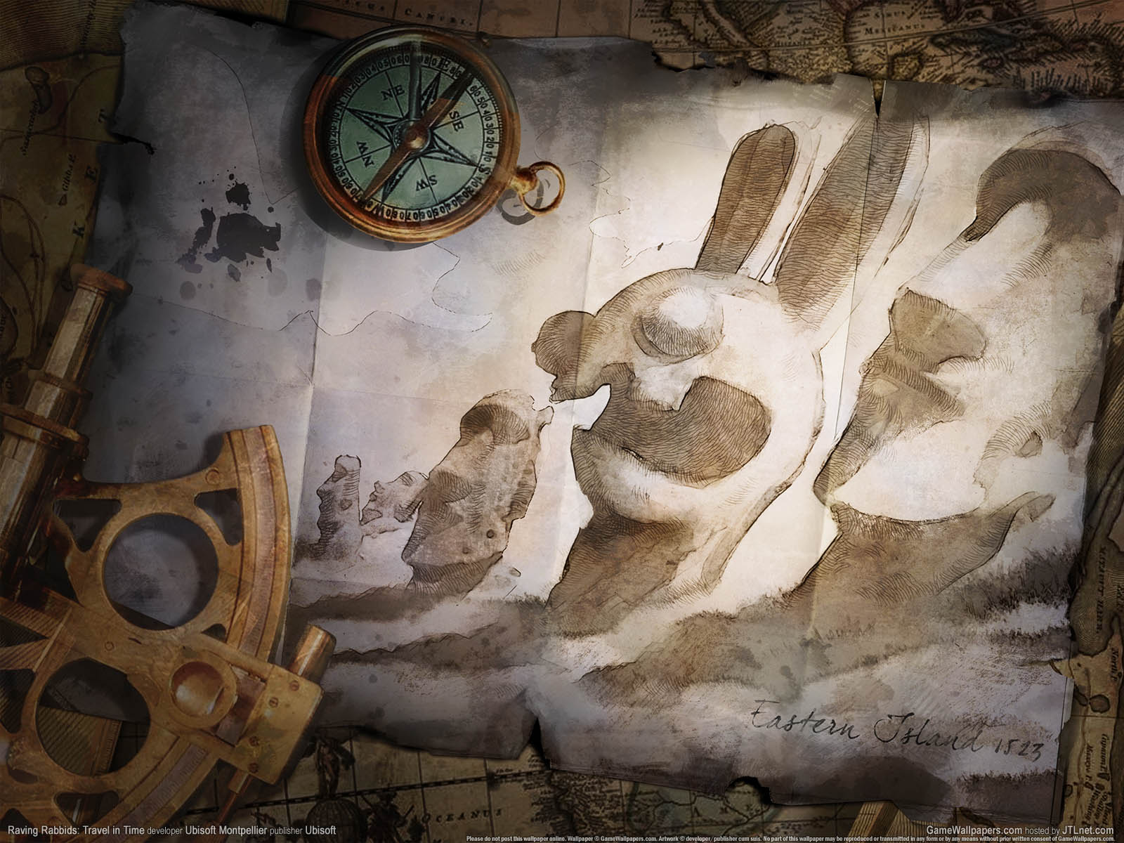 Raving Rabbids: Travel in Timeνmmer=03 achtergrond  1600x1200