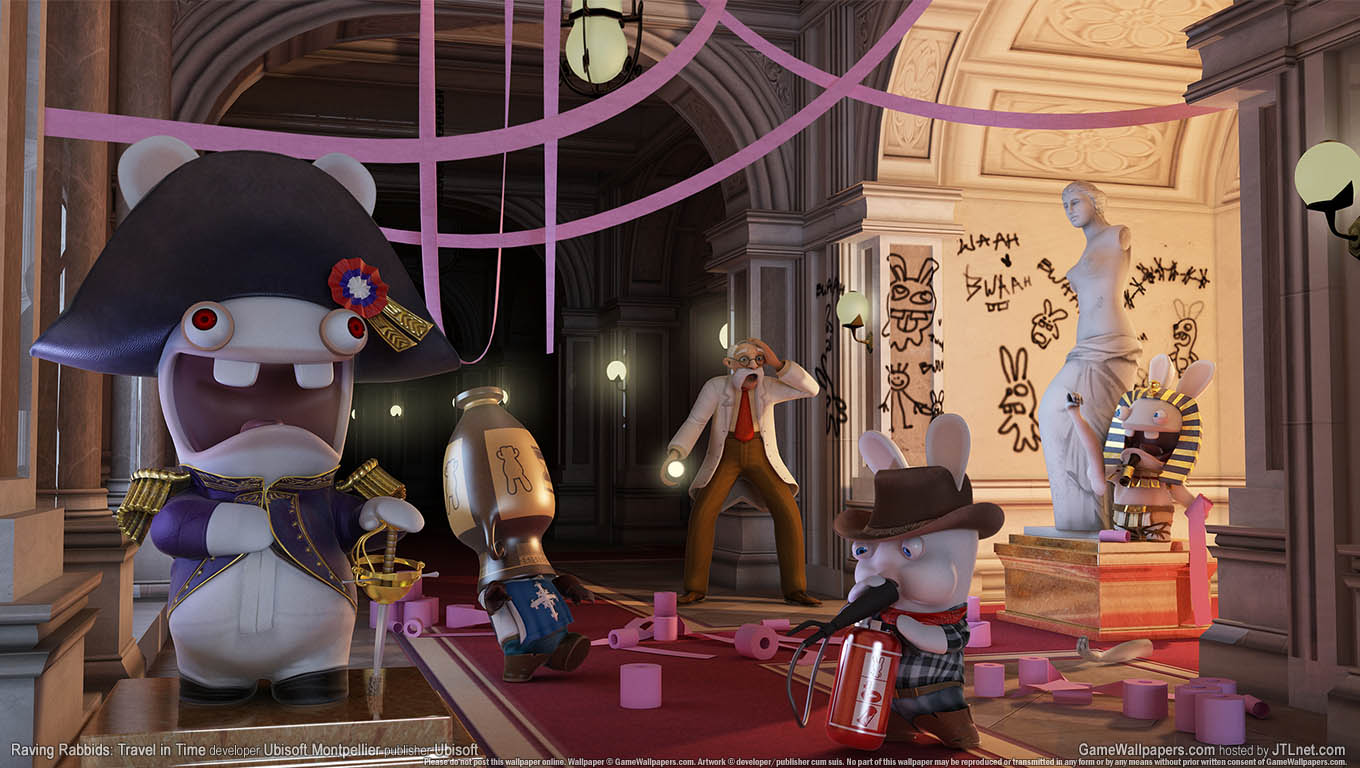 Raving Rabbids: Travel in Time wallpaper 04 1360x768