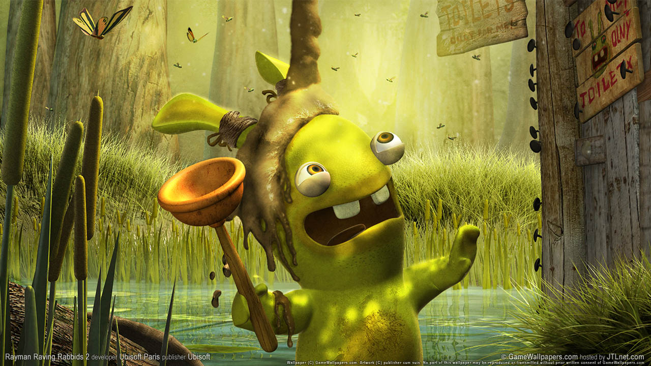 Rayman Raving Rabbids 2 achtergrond 01 1280x720