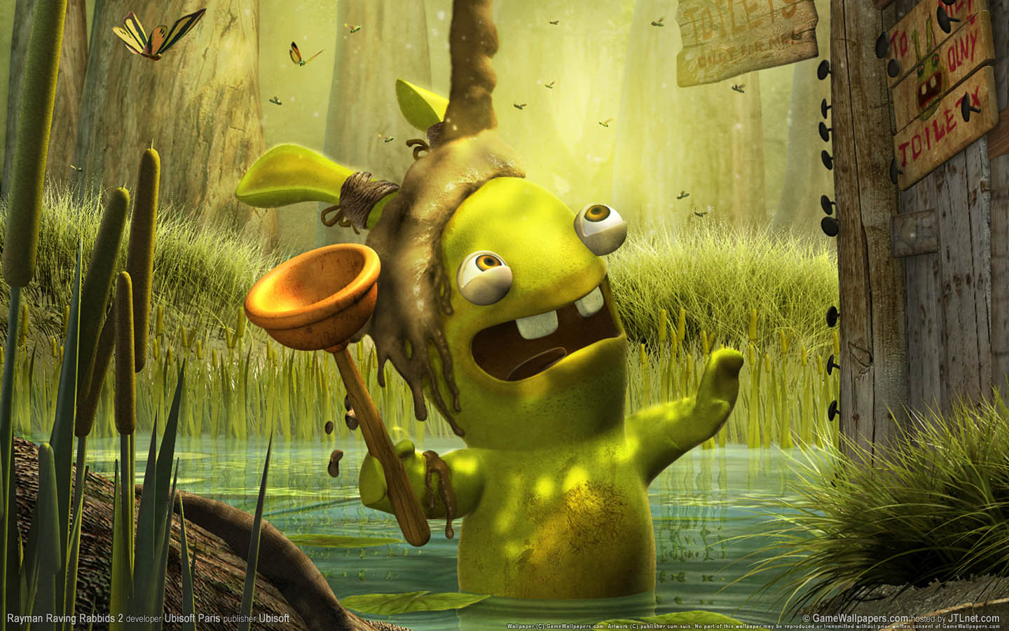 Rayman Raving Rabbids 2 achtergrond 01 1440x900