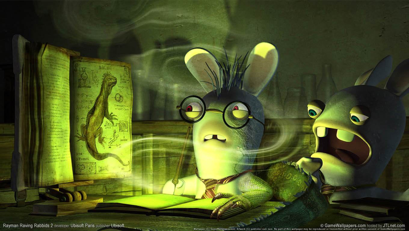 Rayman Raving Rabbids 2 achtergrond 02 1360x768