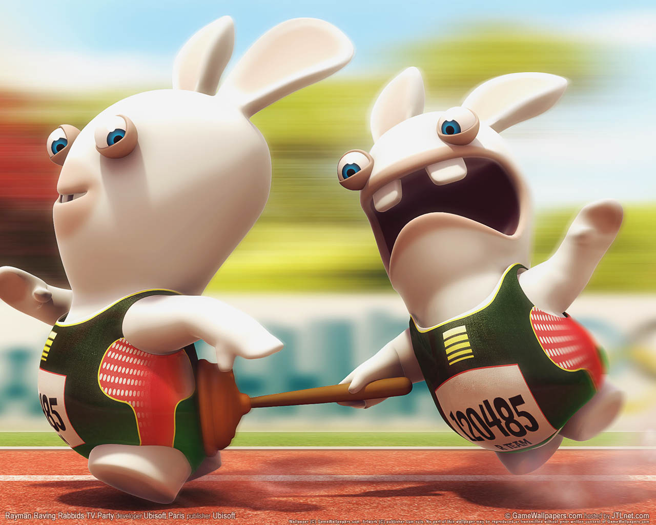 Rayman Raving Rabbids TV Party achtergrond 03 1280x1024