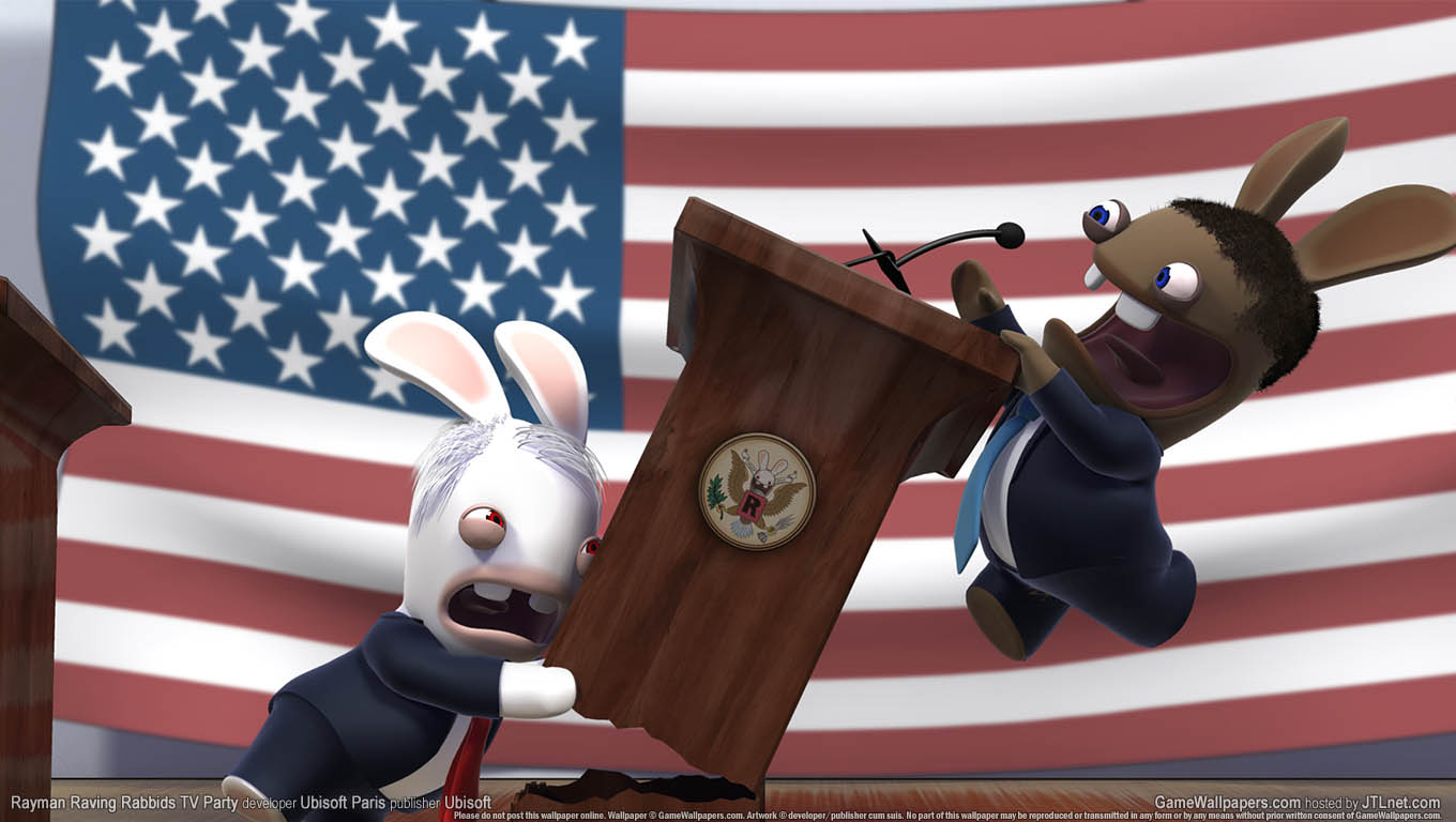 Rayman Raving Rabbids TV Party achtergrond 07 1360x768