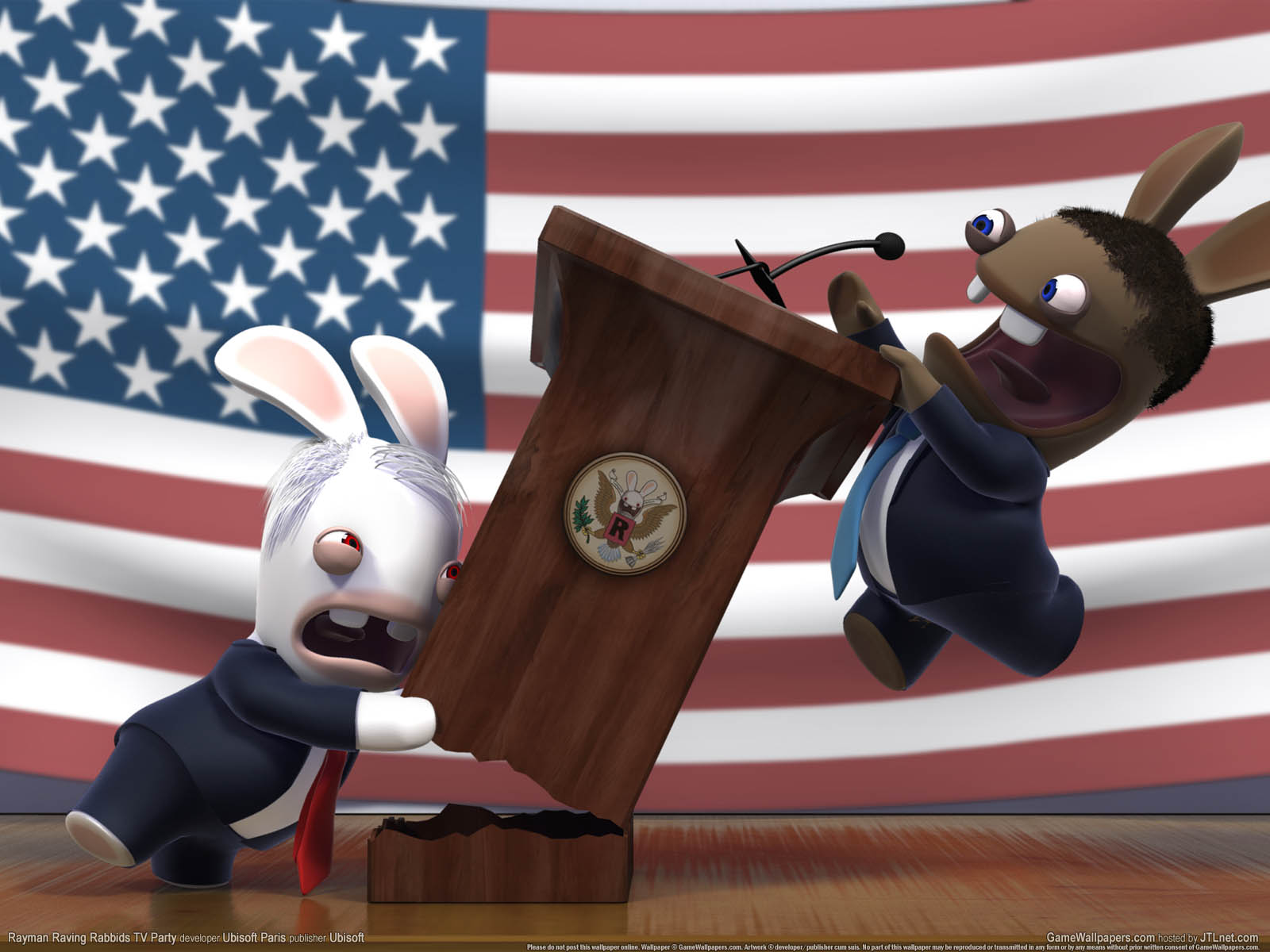 Rayman Raving Rabbids TV Party achtergrond 07 1600x1200