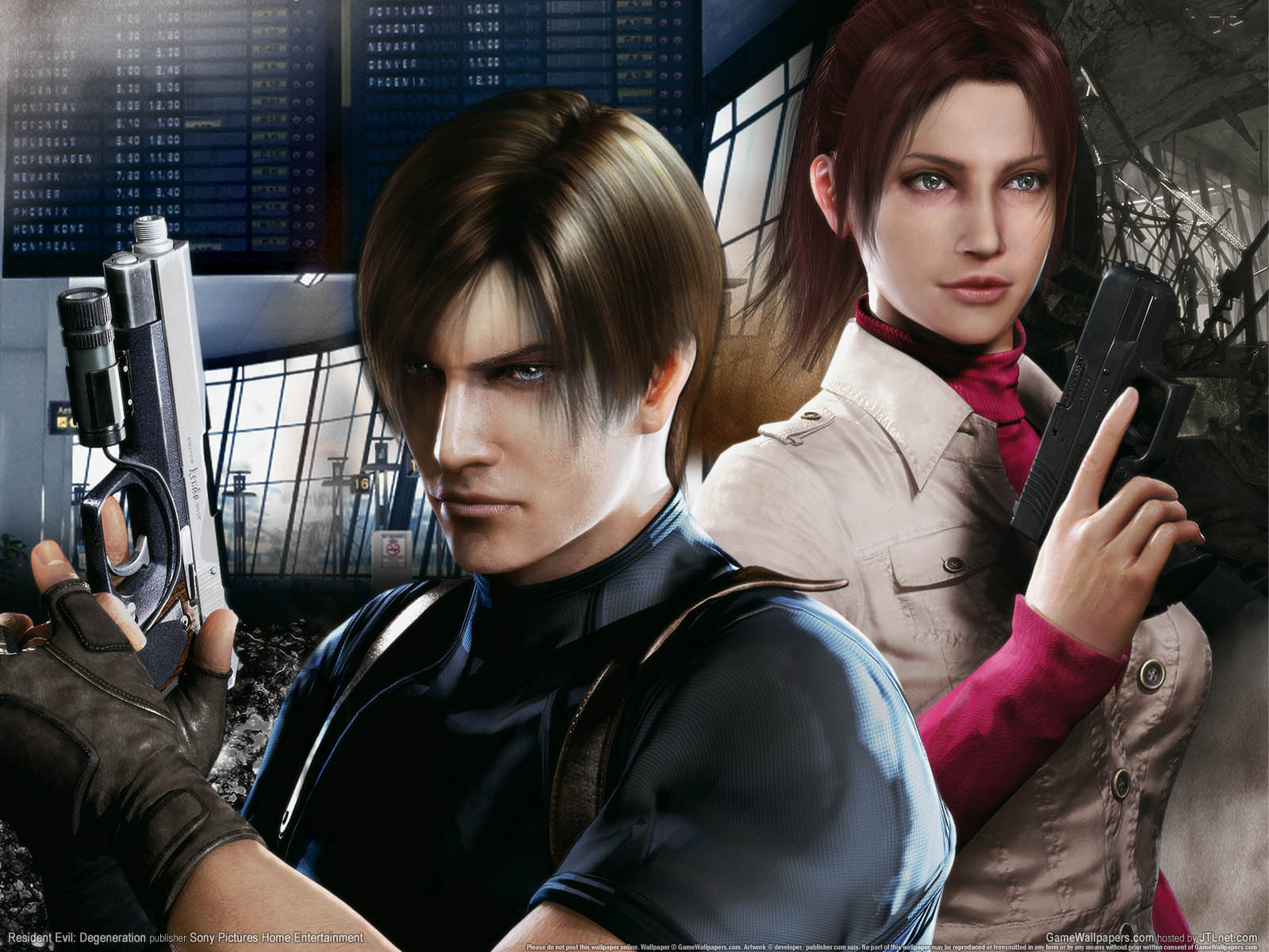 Resident Evil: Degeneration achtergrond 03 1600x1200