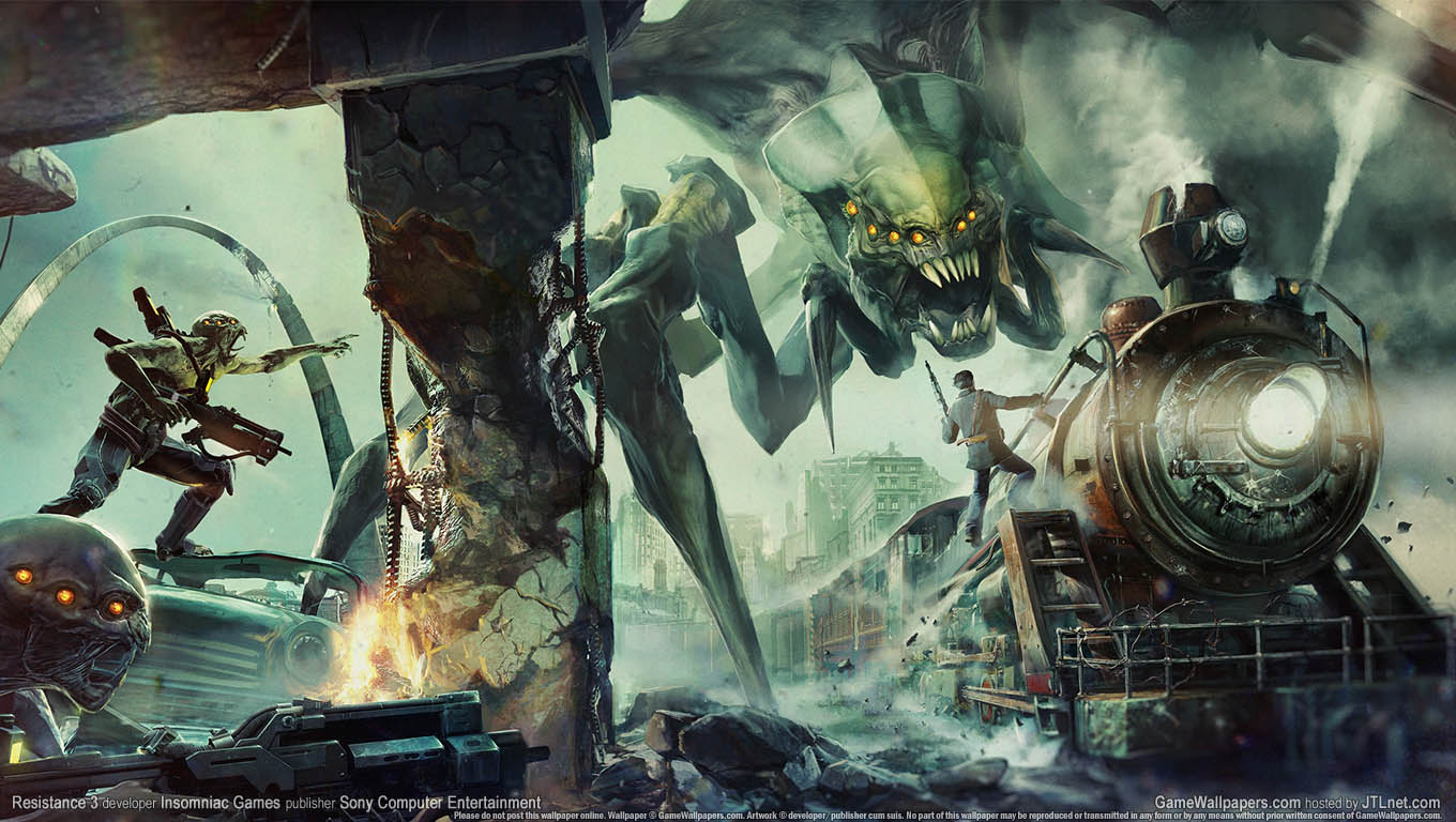 Resistance 3 achtergrond 03 1360x768