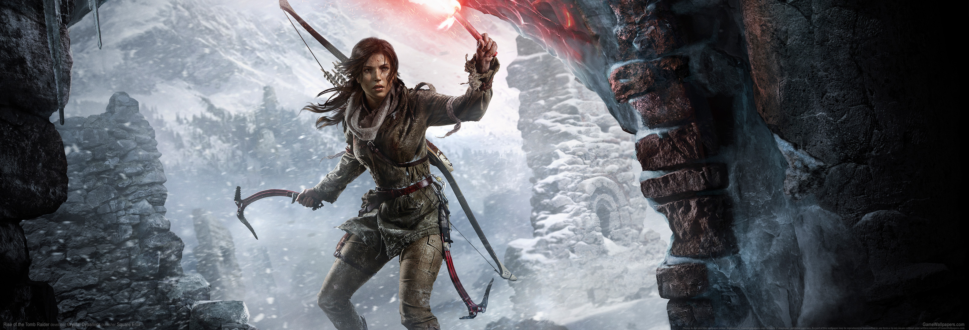 Rise of the Tomb Raider achtergrond 11 3168x1080