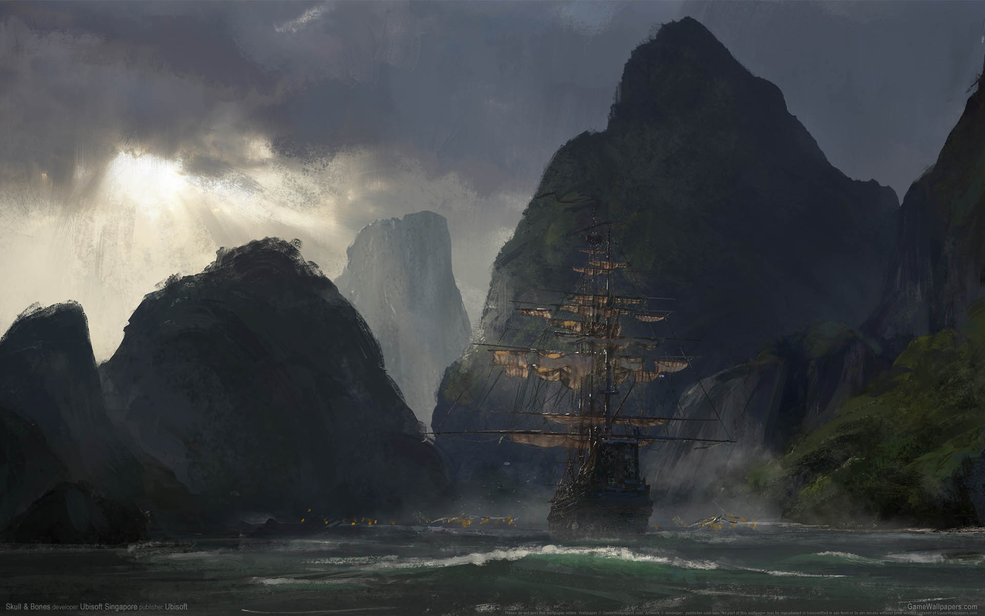Skull & Bones achtergrond 04 1920x1200