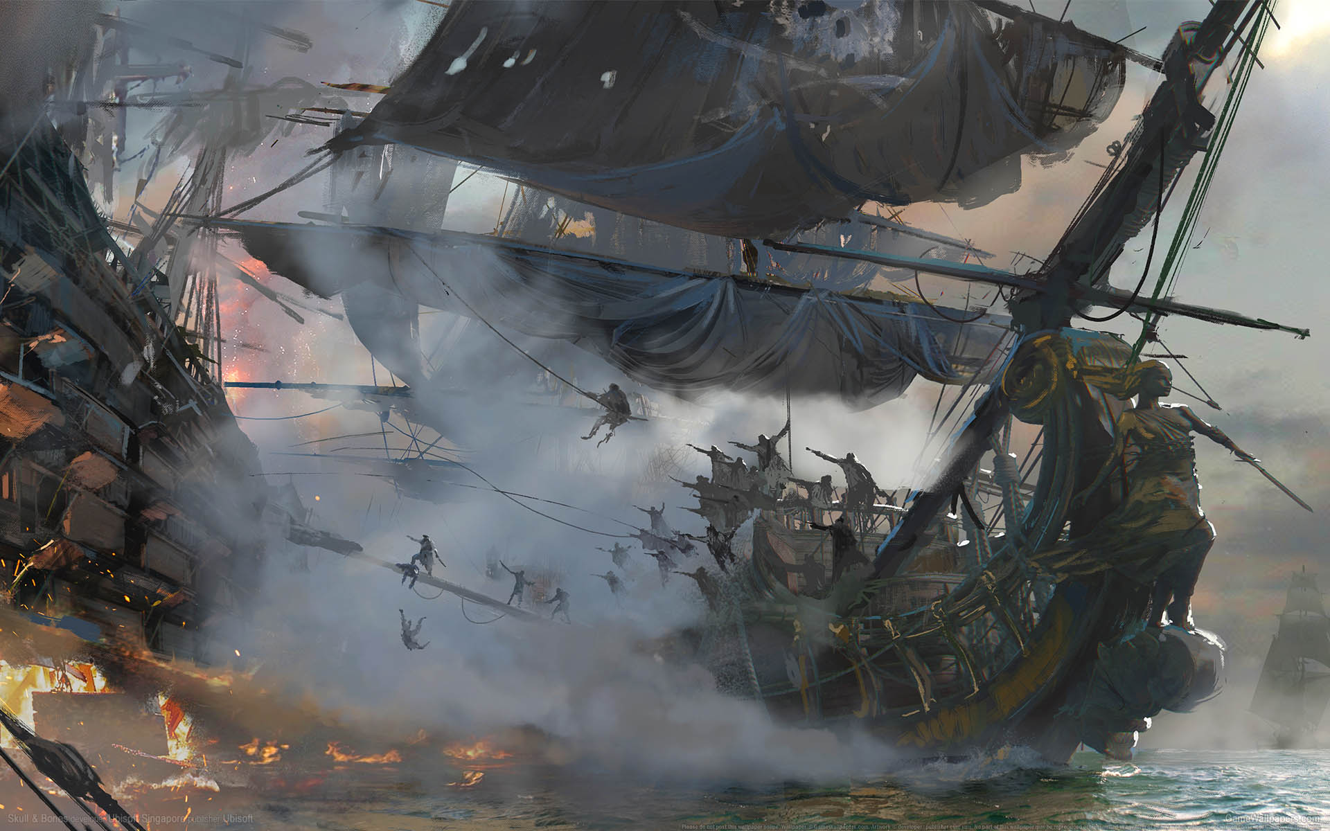 Skull & Bones achtergrond 05 1920x1200