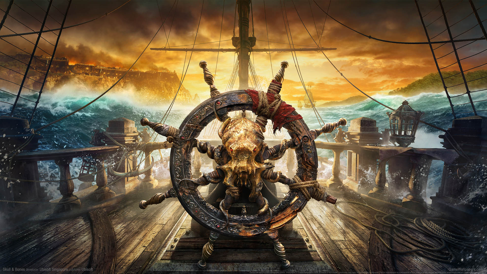 Skull & Bones achtergrond 07 1920x1080