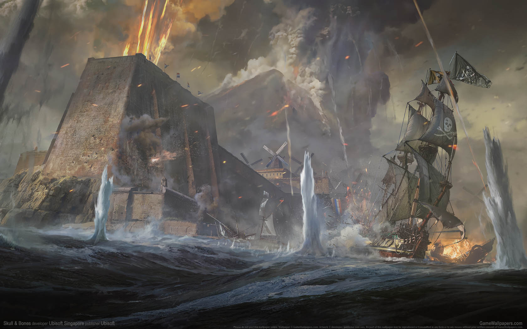 Skull & Bones wallpaper 09 1680x1050