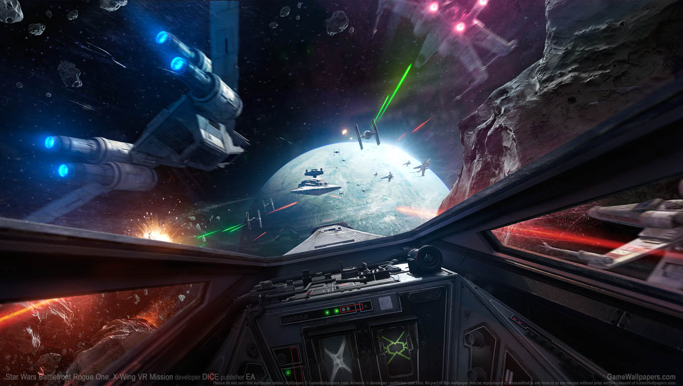 Star Wars Battlefront Rogue One: X-Wing VR Mission wallpaper 01 1360x768