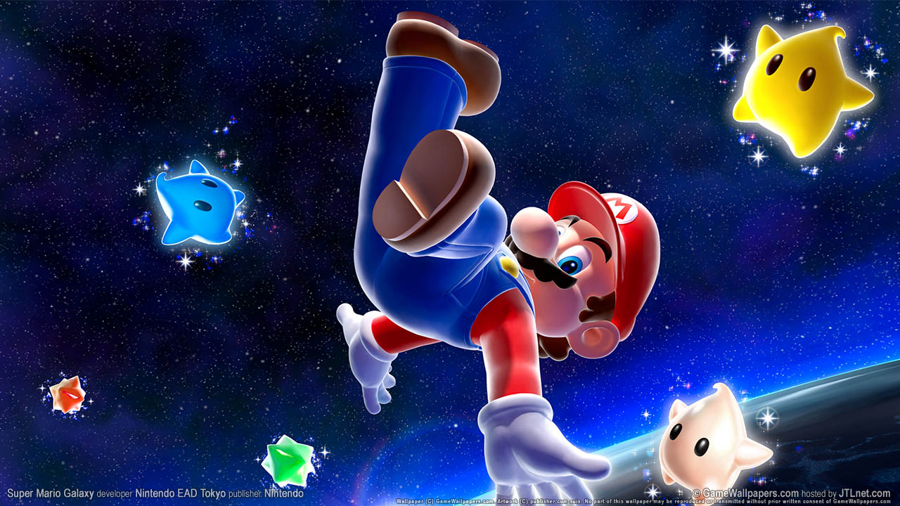 Super Mario Galaxy fond d'cran 01 1280x720