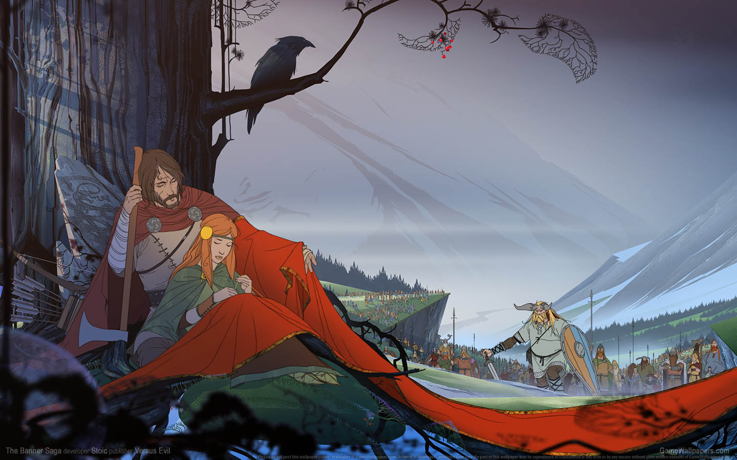 The Banner Saga achtergrond 01 1440x900
