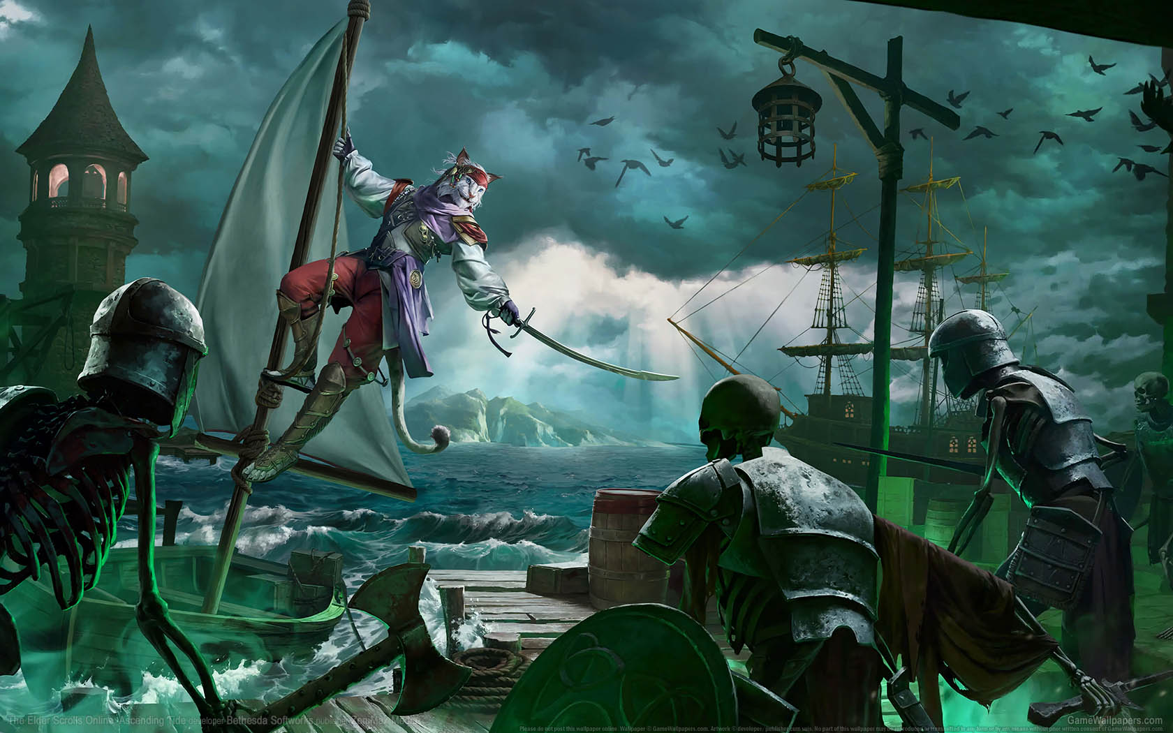 The Elder Scrolls Online: Ascending Tide achtergrond 01 1680x1050