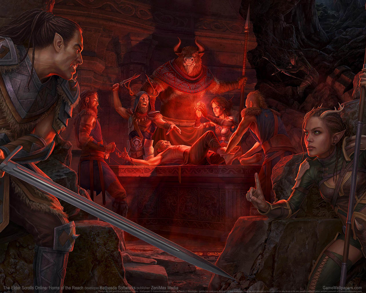 The Elder Scrolls Online: Horns of the Reachνmmer=01 achtergrond  1280x1024