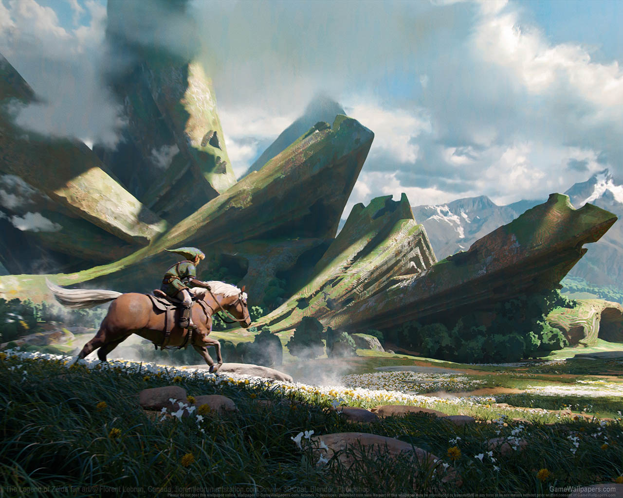 The Legend Of Zelda fan art achtergrond 01 1280x1024