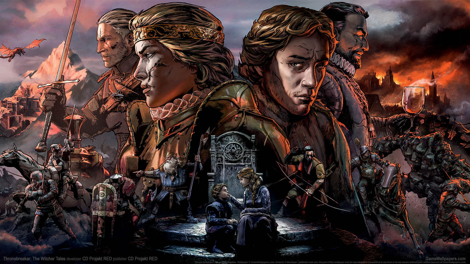 Thronebreaker: The Witcher Tales fond d'cran 01 1600x900