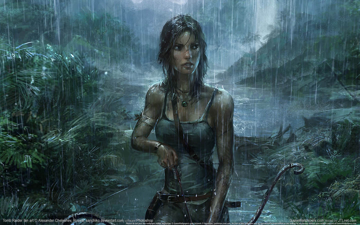 Tomb Raider fan art achtergrond 01 1440x900