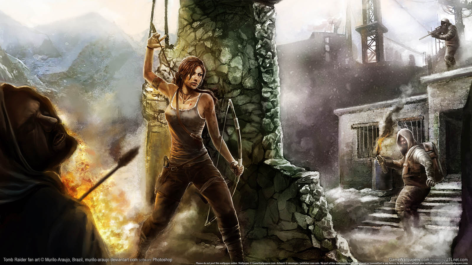Tomb Raider fan art achtergrond 02 1600x900