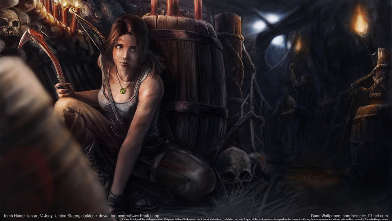 Tomb Raider fan art fond d'cran 03 1360x768