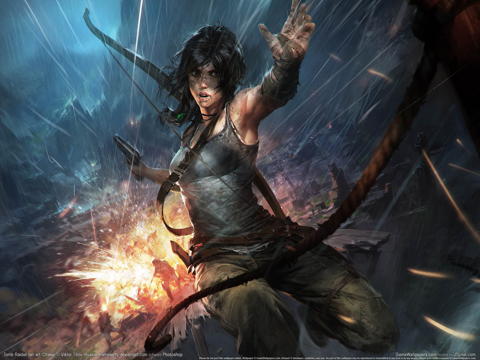 Tomb Raider fan art achtergrond 04 1600x1200