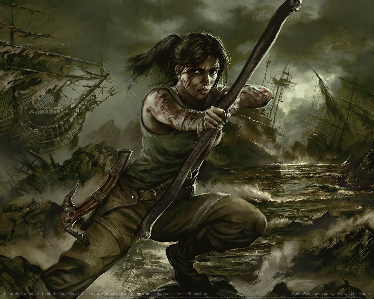 Tomb Raider fan art Hintergrundbild 08 1280x1024