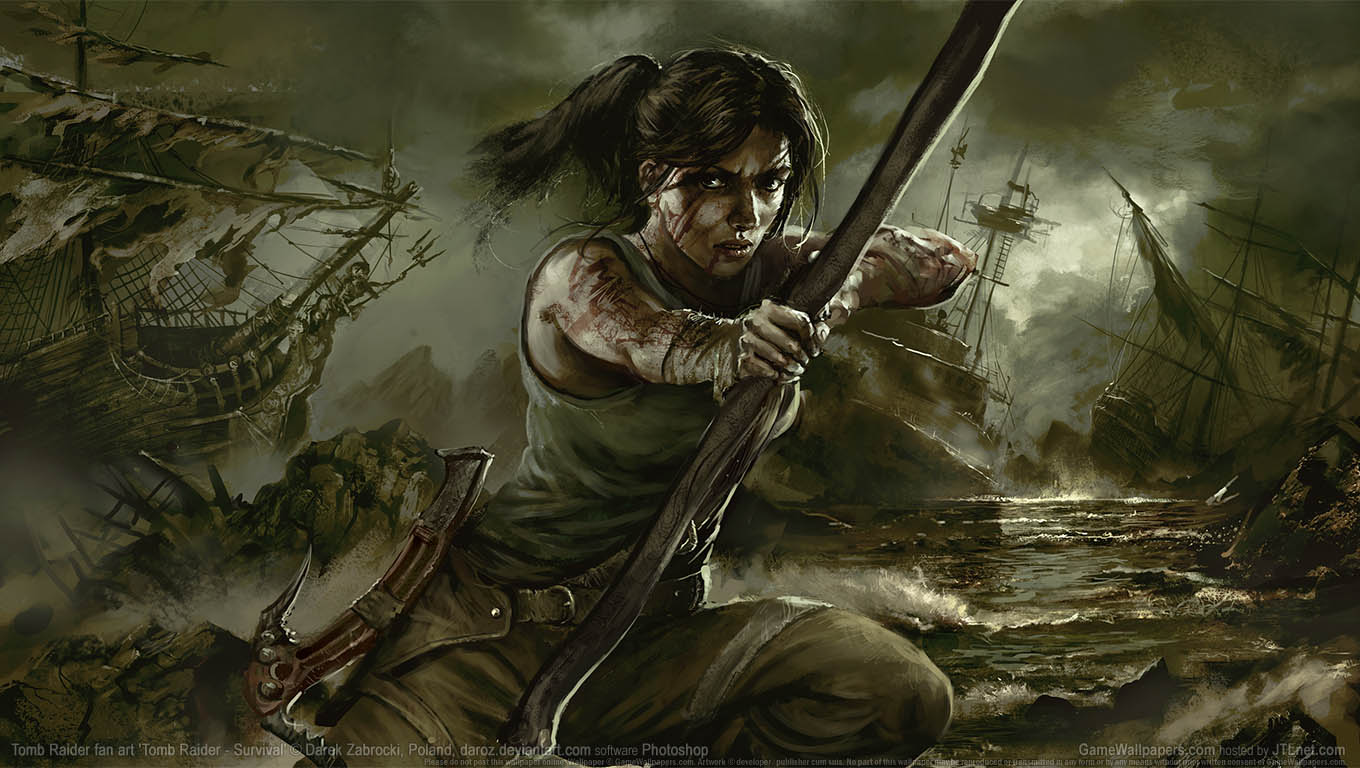 Tomb Raider fan art wallpaper 08 1360x768