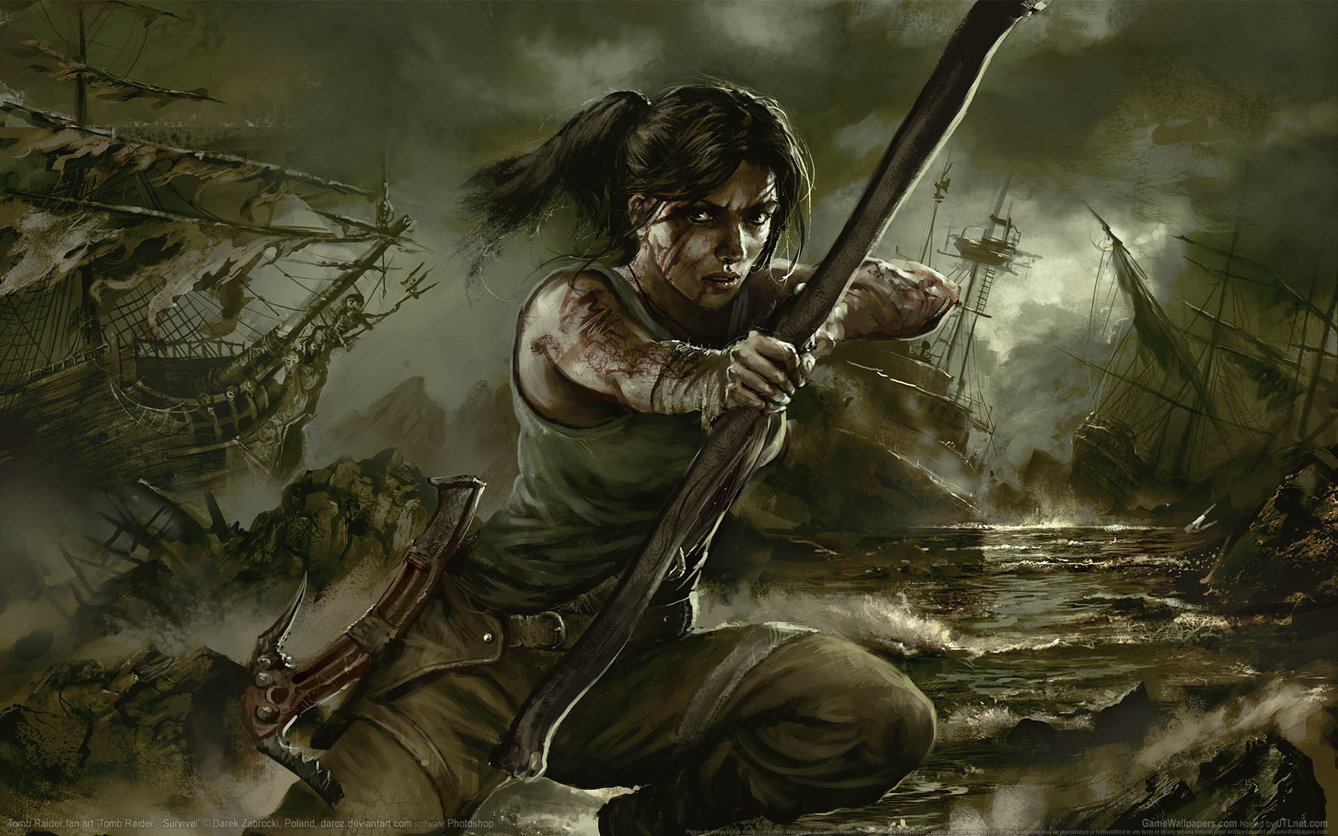 Tomb Raider fan art Hintergrundbild 08 1920x1200