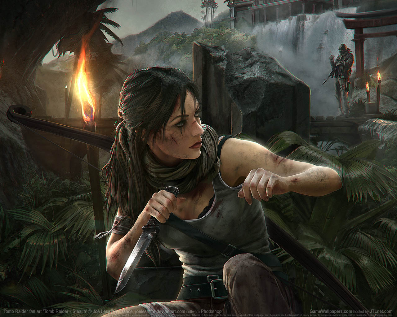 Tomb Raider fan art achtergrond 09 1280x1024