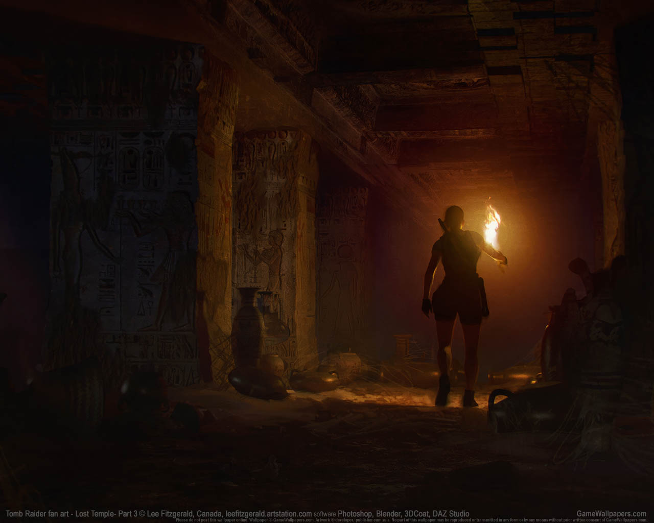Tomb Raider fan art achtergrond 11 1280x1024